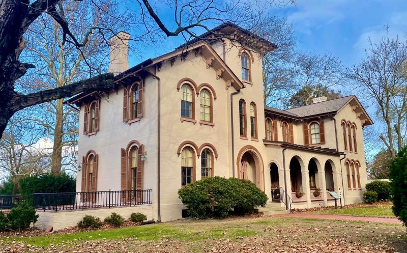 The Gov. Ross Mansion, built in 1859, was the home of Gov. William Ross and his large family. It was at the center of a large farm in Seaford. The Seaford Historical Society has done an amazing job restoring the historic mansion. RON MACARTHUR PHOTO